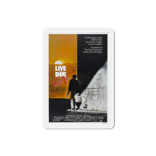 To Live and Die in LA 1985 Movie Poster Die-Cut Magnet-2" x 2"-The Sticker Space