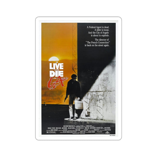 To Live and Die in LA 1985 Movie Poster STICKER Vinyl Die-Cut Decal-6 Inch-The Sticker Space