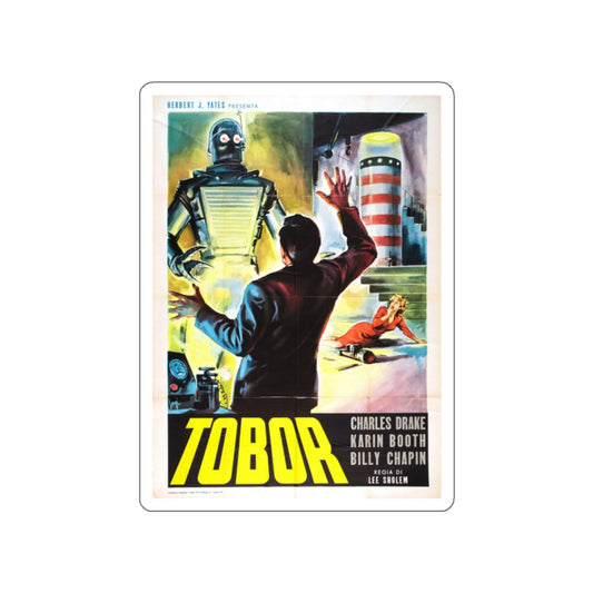 TOBOR THE GREAT (2) 1954 Movie Poster STICKER Vinyl Die-Cut Decal-White-The Sticker Space