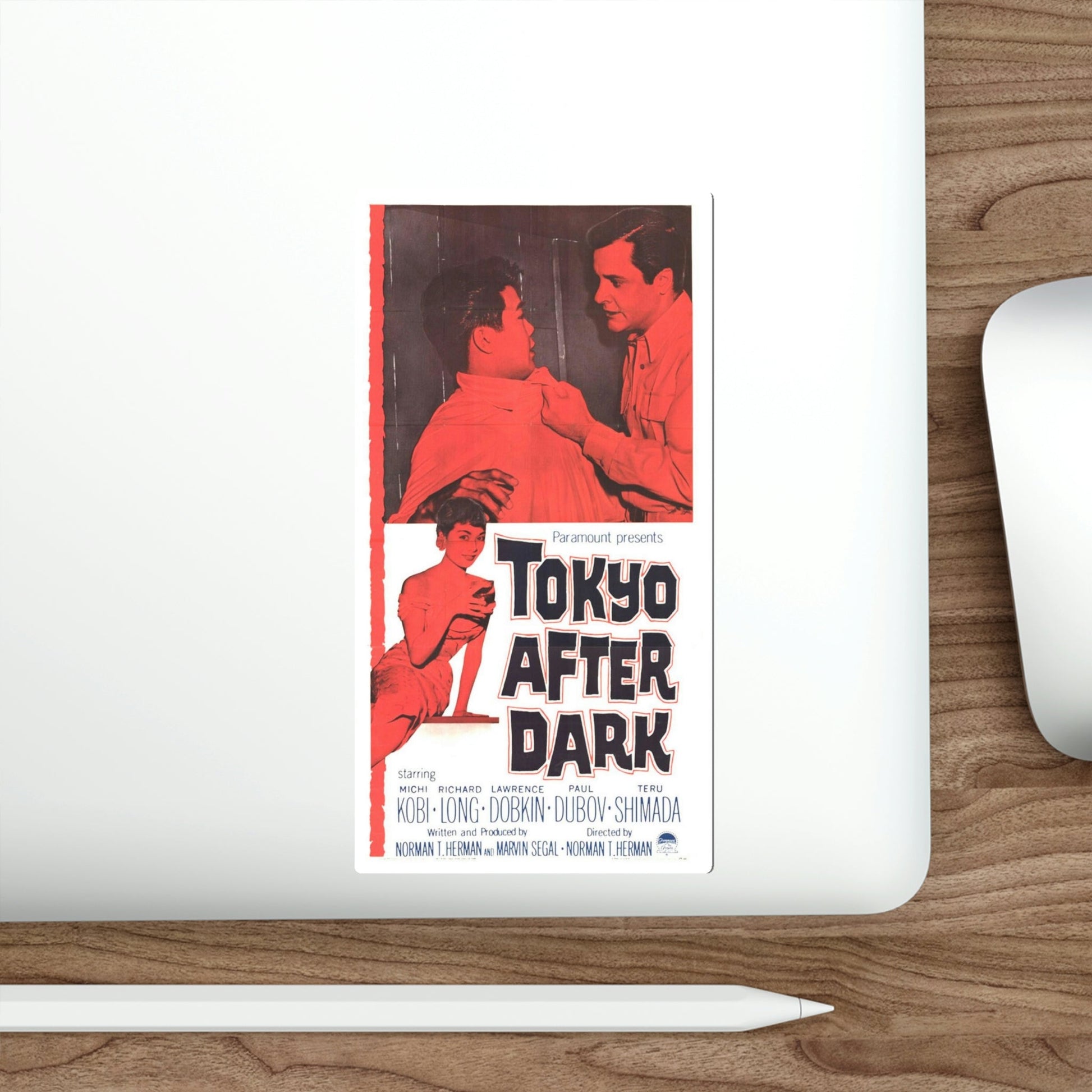 Tokyo After Dark 1959 Movie Poster STICKER Vinyl Die-Cut Decal-The Sticker Space