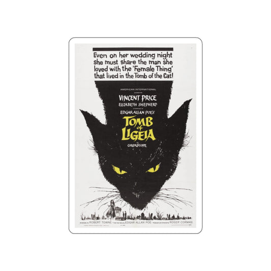 TOMB OF LIGEIA 1964 Movie Poster STICKER Vinyl Die-Cut Decal-White-The Sticker Space
