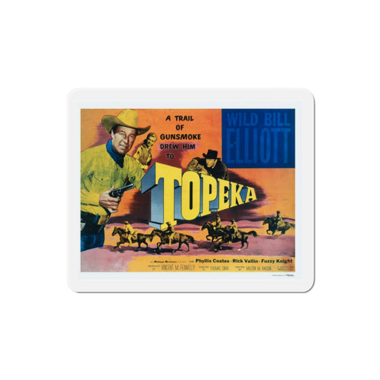Topeka 1953 Movie Poster Die-Cut Magnet-2 Inch-The Sticker Space