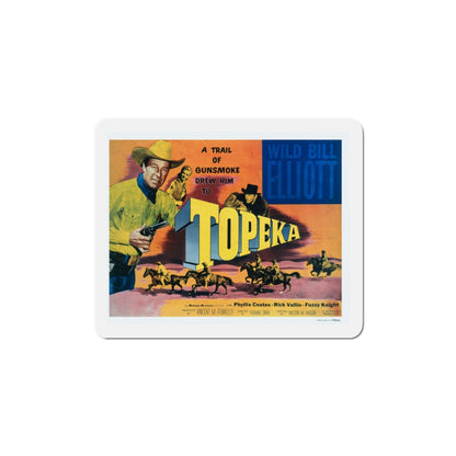 Topeka 1953 Movie Poster Die-Cut Magnet-6 Inch-The Sticker Space