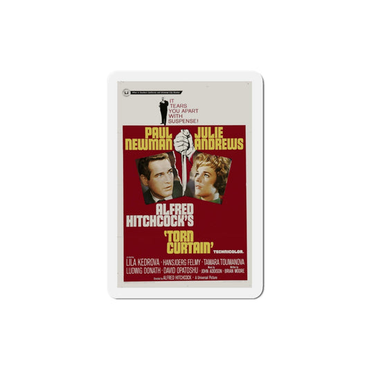 Torn Curtain 1966 Movie Poster Die-Cut Magnet-3 Inch-The Sticker Space