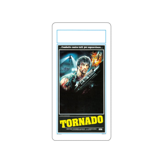 TORNADO (THE LAST BLOOD) 1983 Movie Poster STICKER Vinyl Die-Cut Decal-White-The Sticker Space