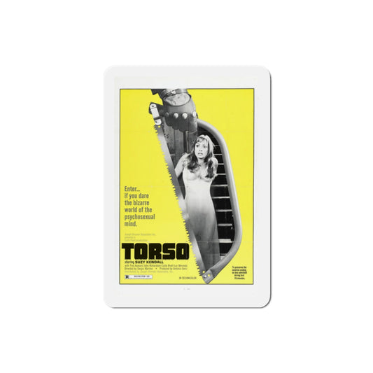 Torso 1973 Movie Poster Die-Cut Magnet-2" x 2"-The Sticker Space