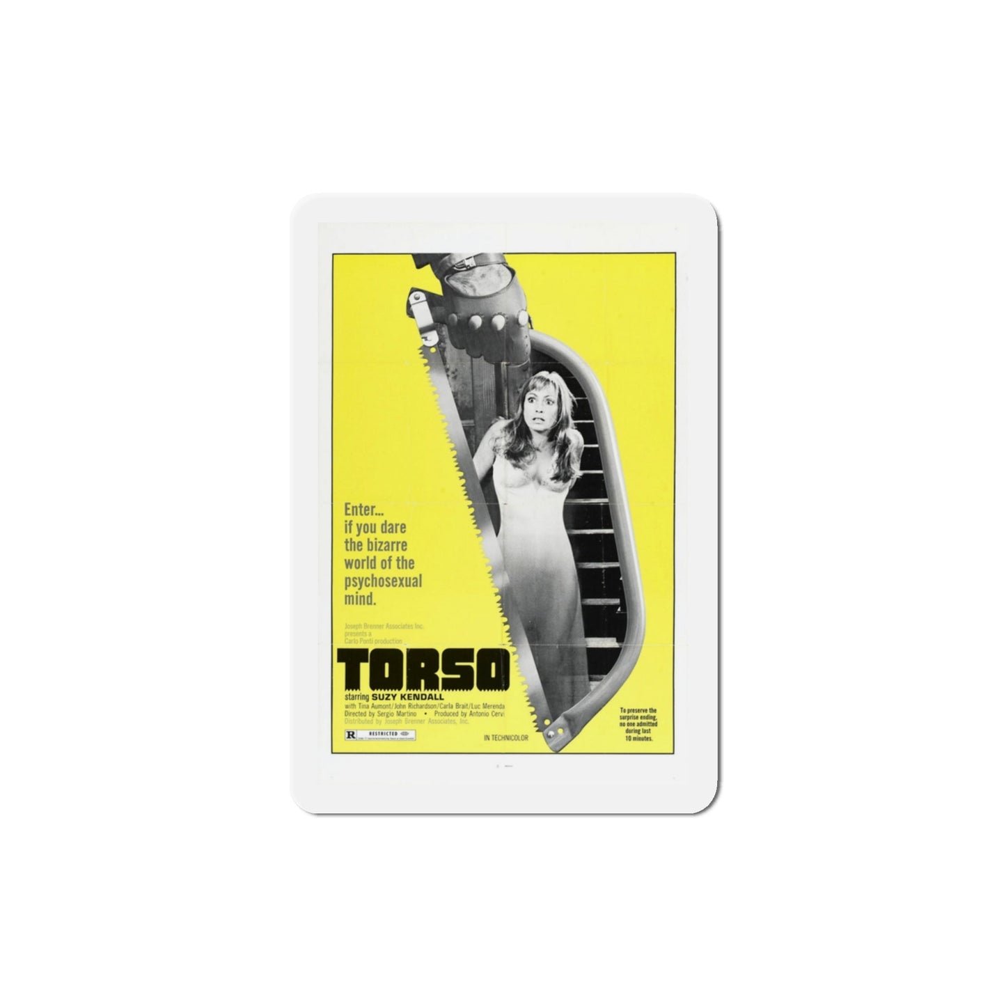 Torso 1973 Movie Poster Die-Cut Magnet-3" x 3"-The Sticker Space