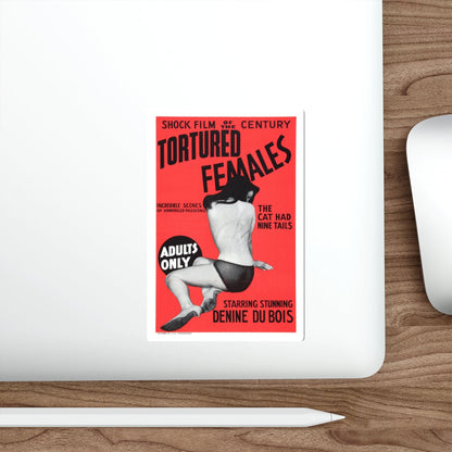 TORTURED FEMALES 1965 Movie Poster STICKER Vinyl Die-Cut Decal-The Sticker Space