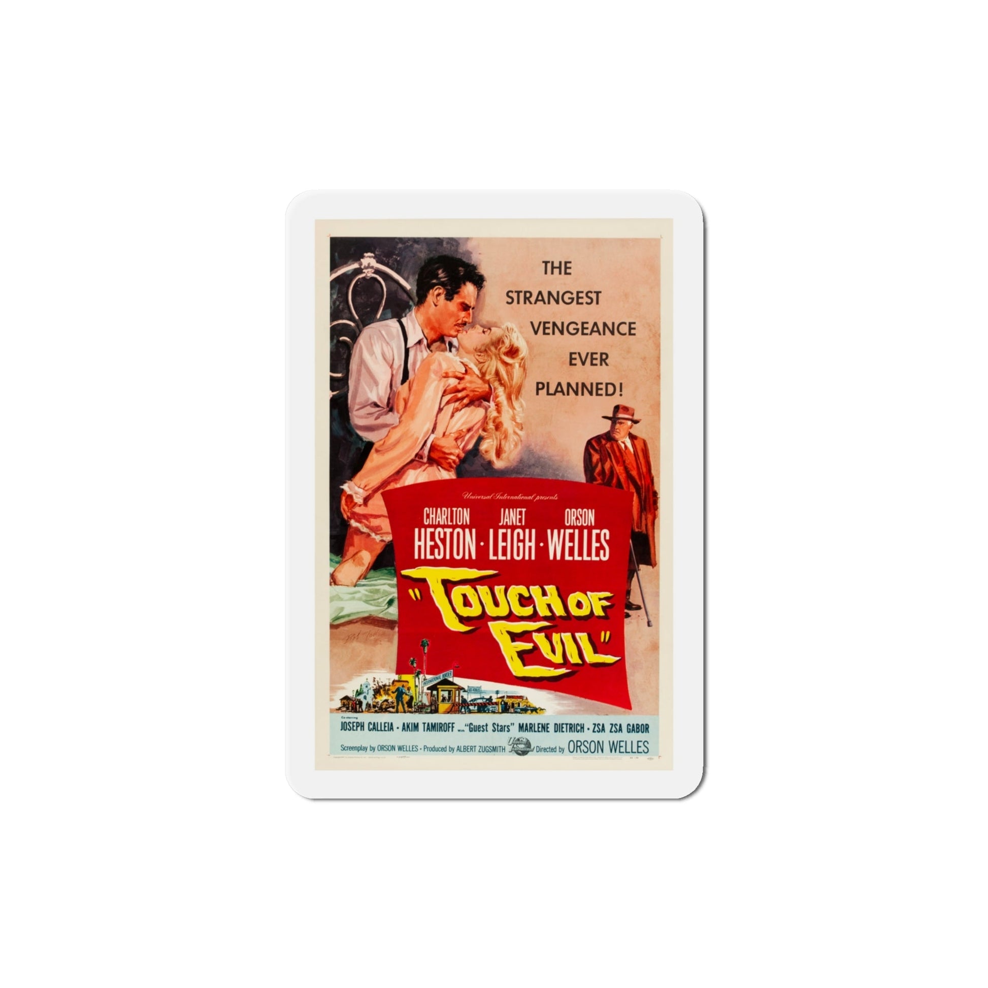Touch of Evil 1958 Movie Poster Die-Cut Magnet-4 Inch-The Sticker Space