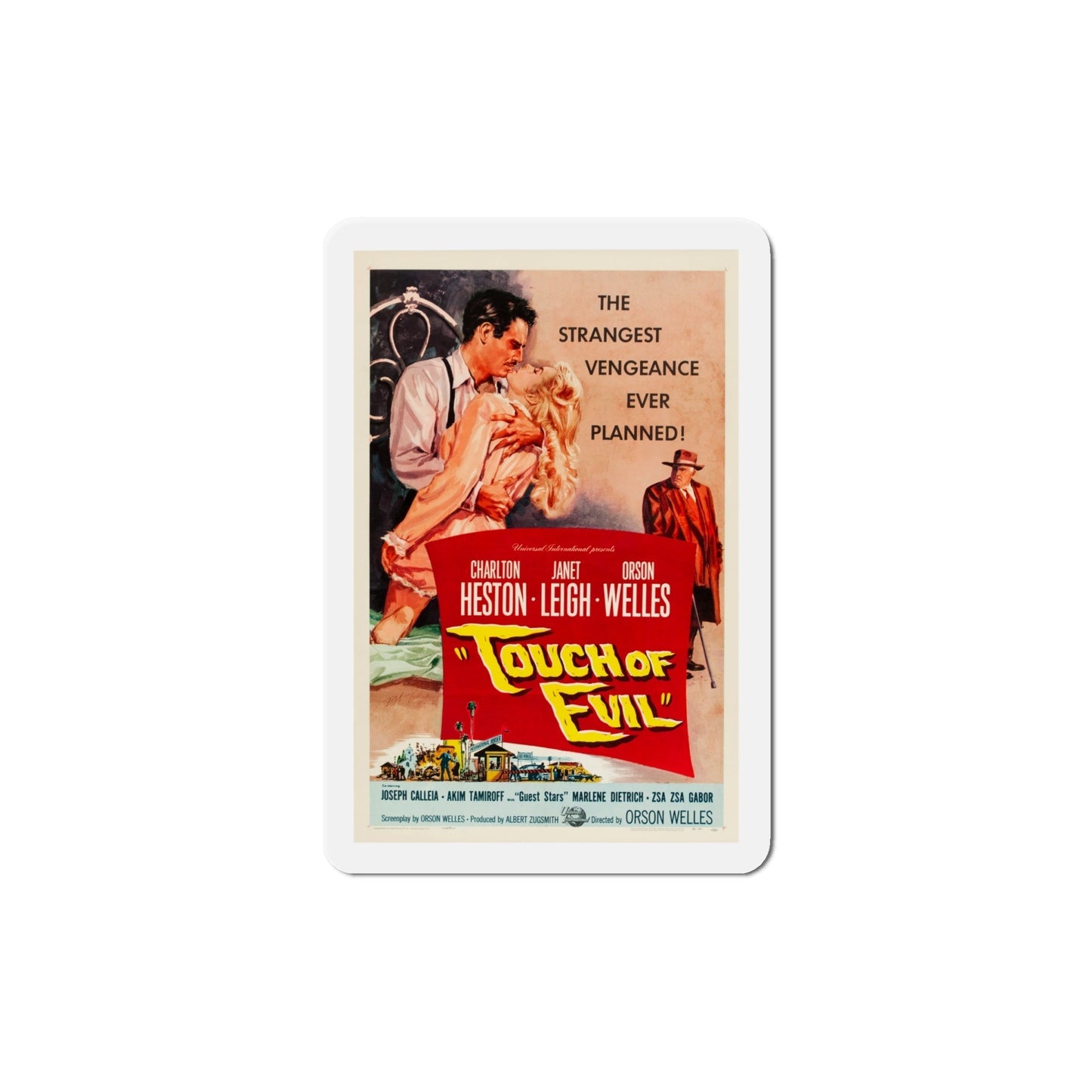 Touch of Evil 1958 Movie Poster Die-Cut Magnet-6 Inch-The Sticker Space
