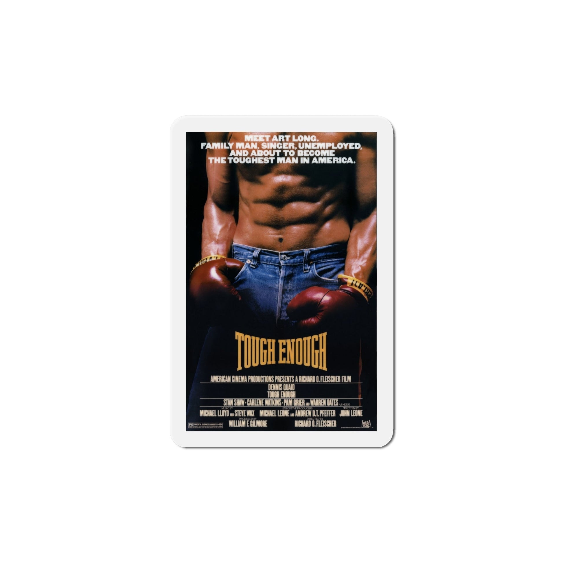 Tough Enough 1983 Movie Poster Die-Cut Magnet-6 Inch-The Sticker Space