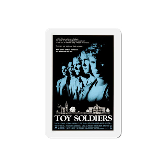 Toy Soldiers 1991 Movie Poster Die-Cut Magnet-2" x 2"-The Sticker Space