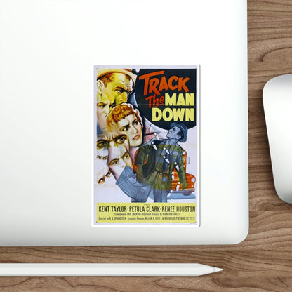 Track the Man Down 1955 Movie Poster STICKER Vinyl Die-Cut Decal-The Sticker Space