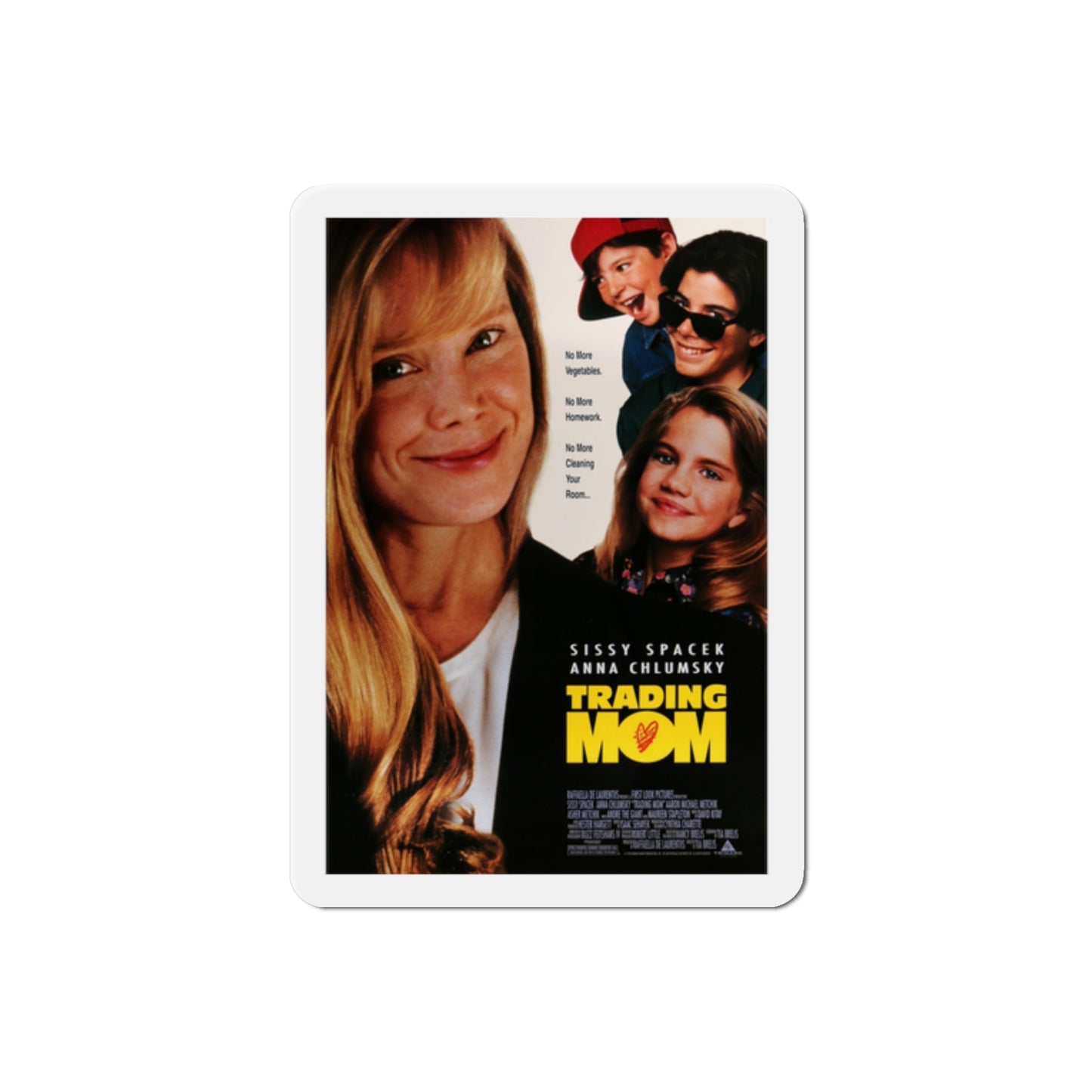 Trading Mom 1994 Movie Poster Die-Cut Magnet-2" x 2"-The Sticker Space