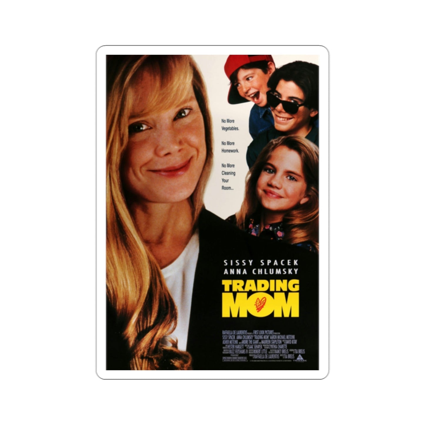 Trading Mom 1994 Movie Poster STICKER Vinyl Die-Cut Decal-2 Inch-The Sticker Space