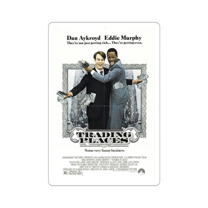 Trading Places 1983 Movie Poster STICKER Vinyl Die-Cut Decal-4 Inch-The Sticker Space