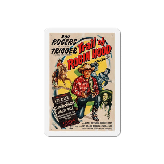 Trail of Robin Hood 1950 Movie Poster Die-Cut Magnet-2 Inch-The Sticker Space