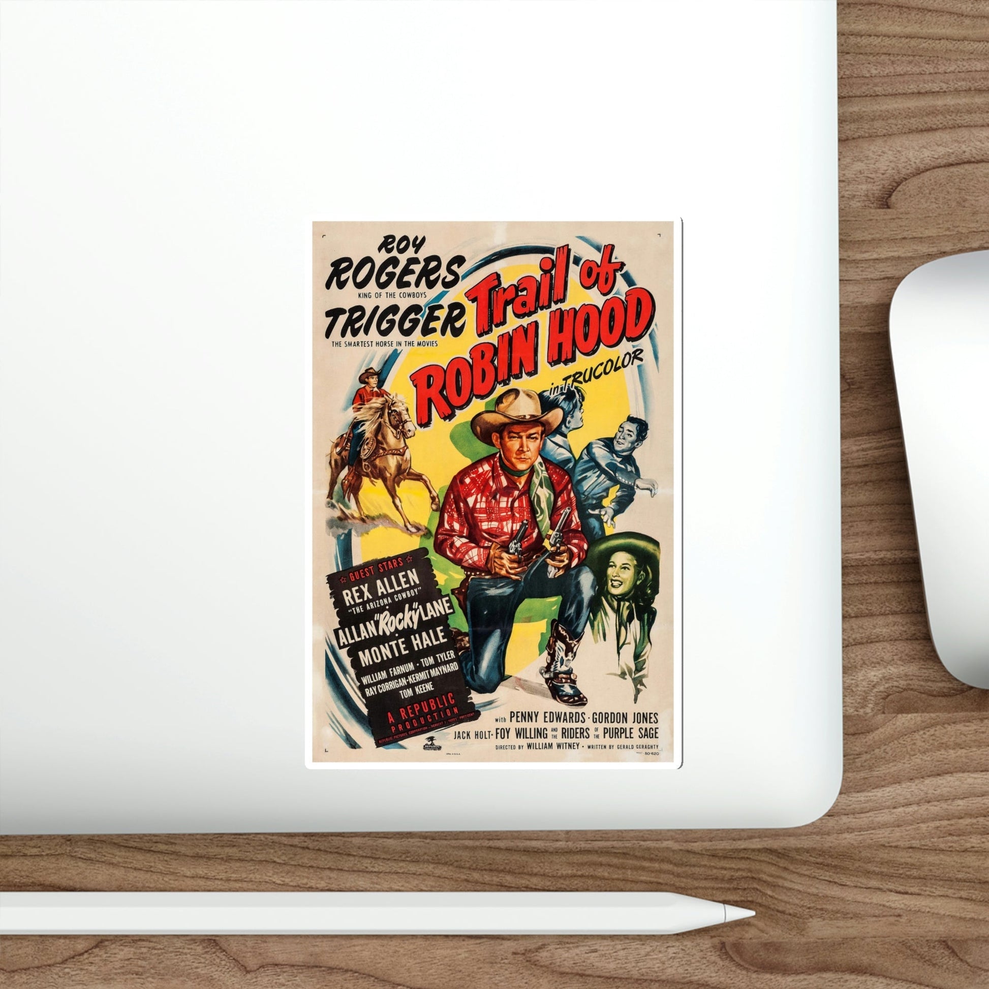 Trail of Robin Hood 1950 Movie Poster STICKER Vinyl Die-Cut Decal-The Sticker Space