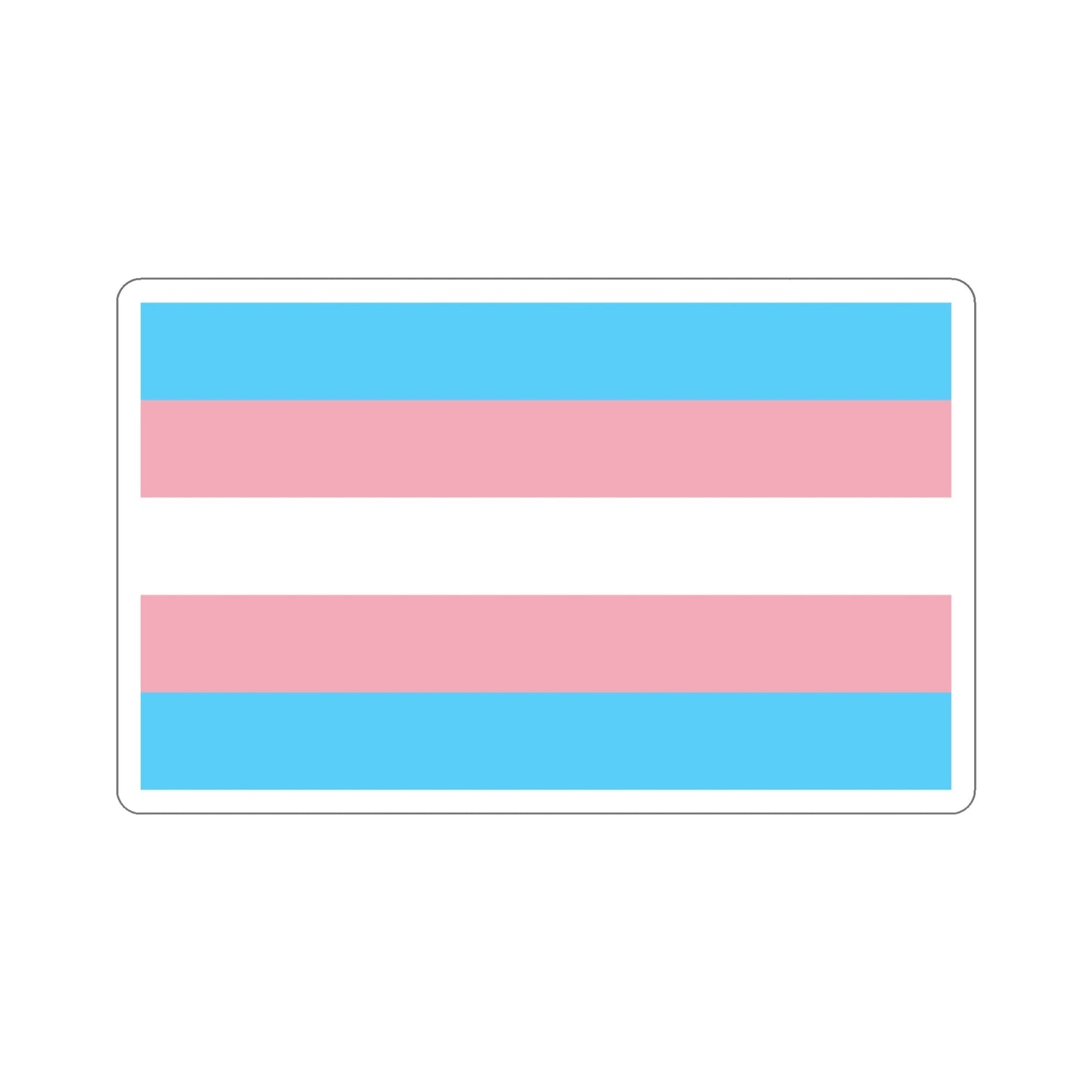 Transgender Pride Flag STICKER Vinyl Die-Cut Decal-6 Inch-The Sticker Space