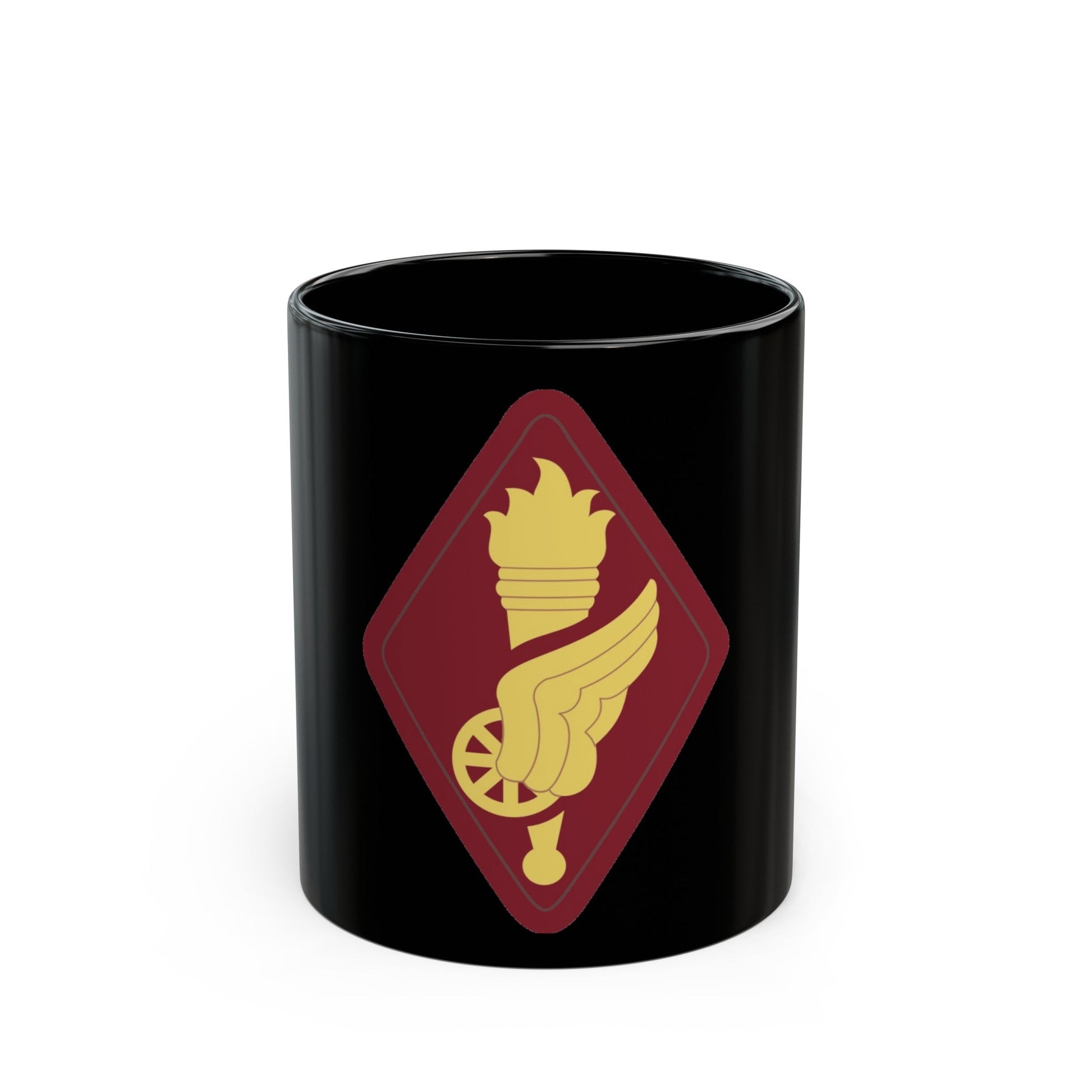 Transportation Center and School (U.S. Army) Black Coffee Mug-11oz-The Sticker Space