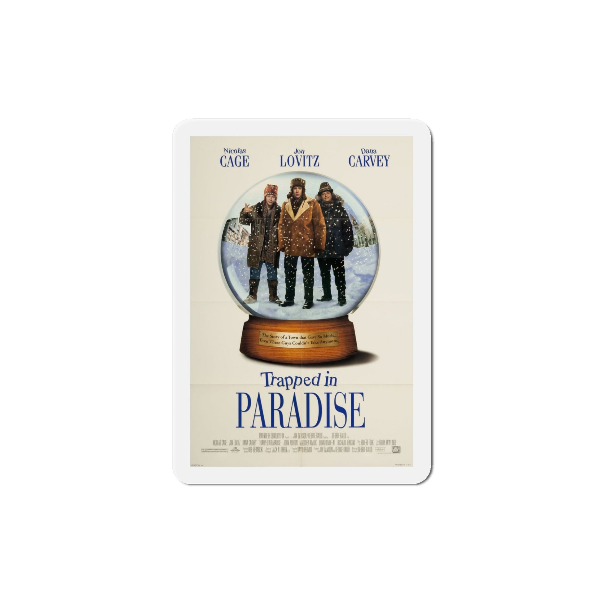 Trapped In Paradise 1994 Movie Poster Die-Cut Magnet-5" x 5"-The Sticker Space