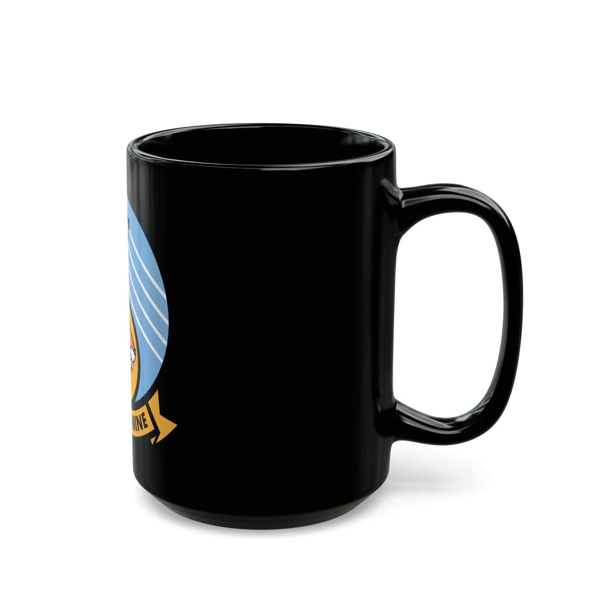 Traron Nine 9 (U.S. Navy) Black Coffee Mug-The Sticker Space