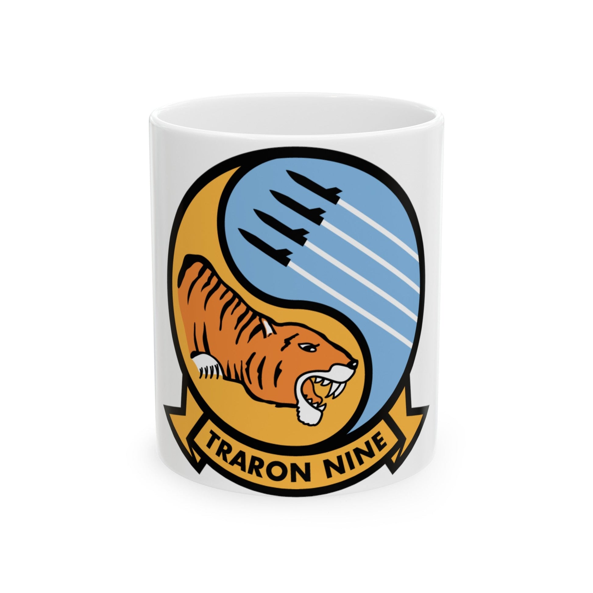 Traron Nine 9 (U.S. Navy) White Coffee Mug-11oz-The Sticker Space