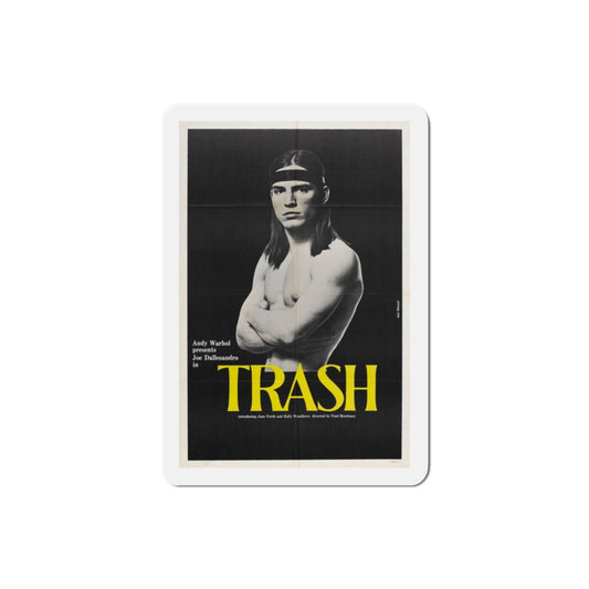 Trash 1970 Movie Poster Die-Cut Magnet-2" x 2"-The Sticker Space