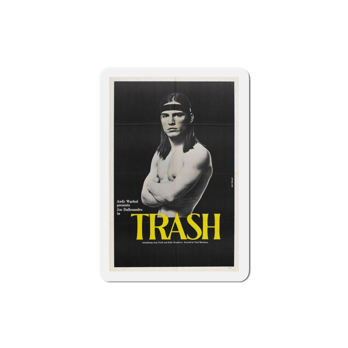 Trash 1970 Movie Poster Die-Cut Magnet-3" x 3"-The Sticker Space
