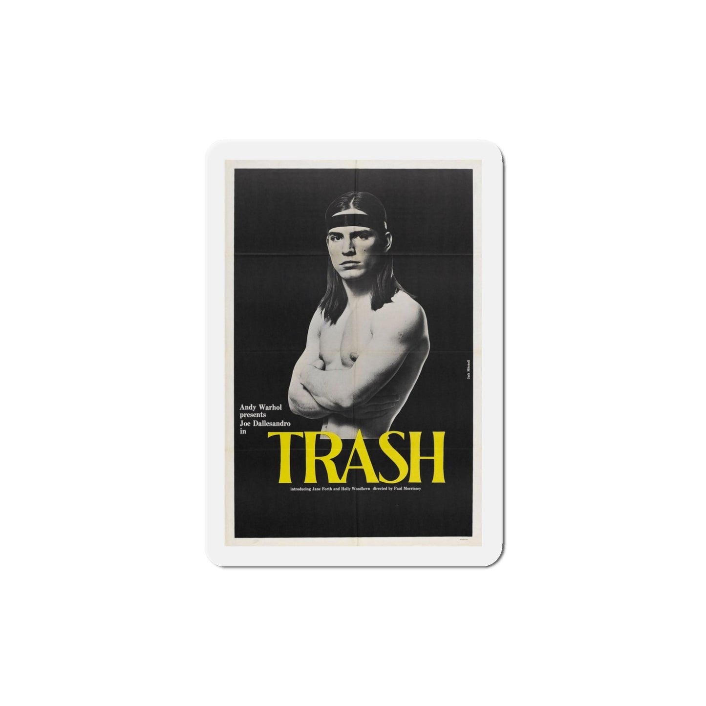 Trash 1970 Movie Poster Die-Cut Magnet-4" x 4"-The Sticker Space