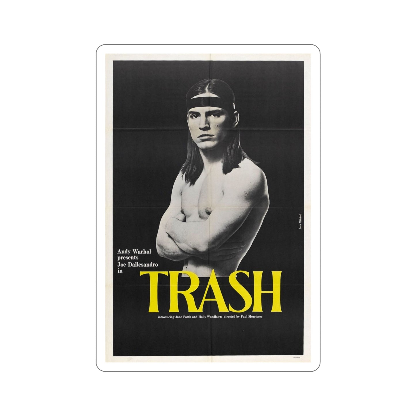 Trash 1970 Movie Poster STICKER Vinyl Die-Cut Decal-4 Inch-The Sticker Space