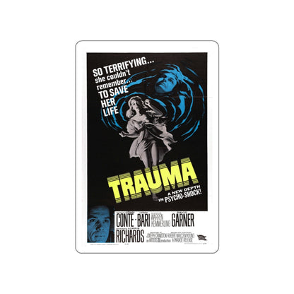 TRAUMA 1962 Movie Poster STICKER Vinyl Die-Cut Decal-White-The Sticker Space
