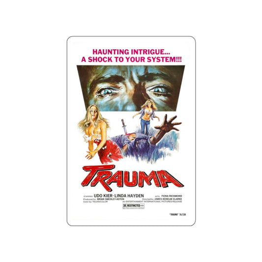 TRAUMA (HOUSE ON STRAW HILL) 1976 Movie Poster STICKER Vinyl Die-Cut Decal-White-The Sticker Space