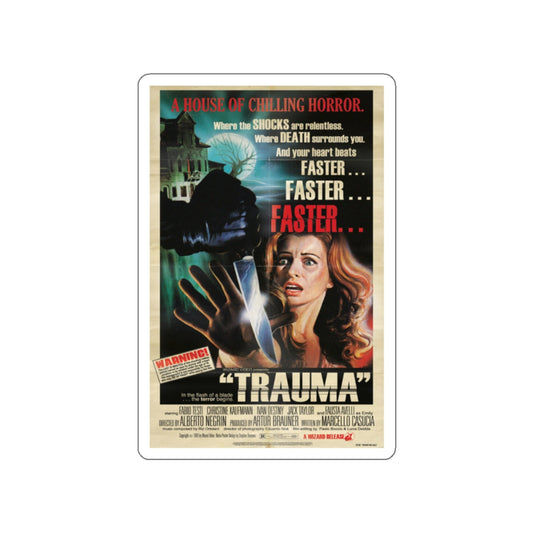TRAUMA (RINGS OF FEAR) 1978 Movie Poster STICKER Vinyl Die-Cut Decal-White-The Sticker Space