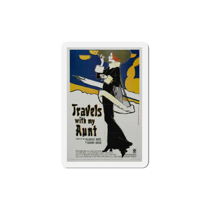 Travels with My Aunt 1972 Movie Poster Die-Cut Magnet-4" x 4"-The Sticker Space