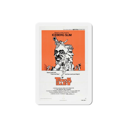 Trick Baby 1973 Movie Poster Die-Cut Magnet-2" x 2"-The Sticker Space