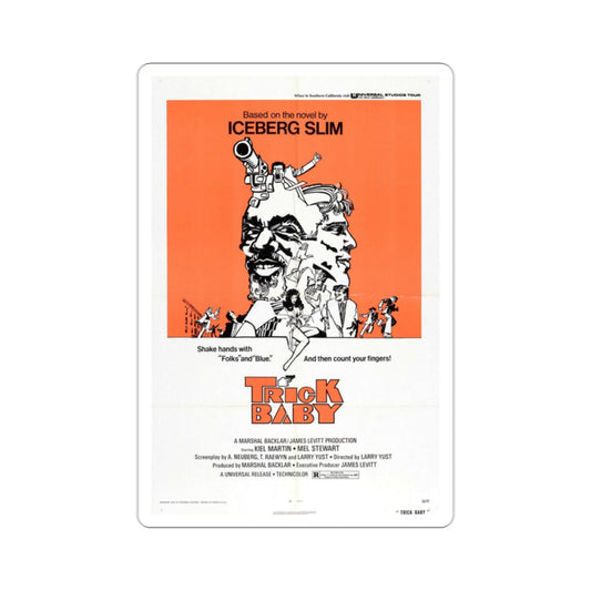 Trick Baby 1973 Movie Poster STICKER Vinyl Die-Cut Decal-2 Inch-The Sticker Space