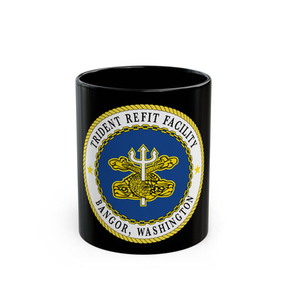 Trident Refit Facility BangorWA (U.S. Navy) Black Coffee Mug-11oz-The Sticker Space