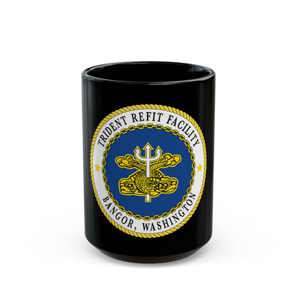 Trident Refit Facility BangorWA (U.S. Navy) Black Coffee Mug-15oz-The Sticker Space