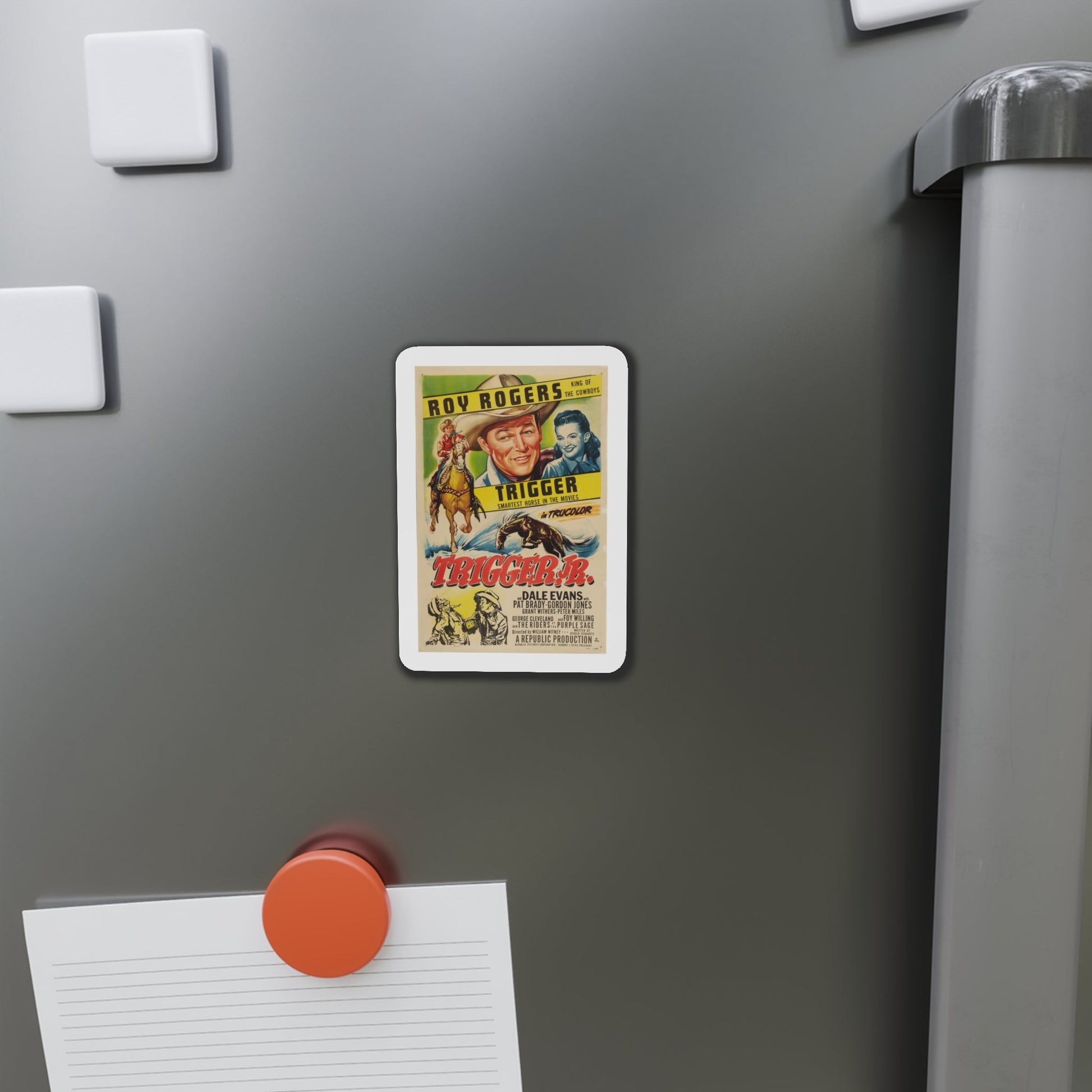 Trigger Jr 1950 Movie Poster Die-Cut Magnet-The Sticker Space
