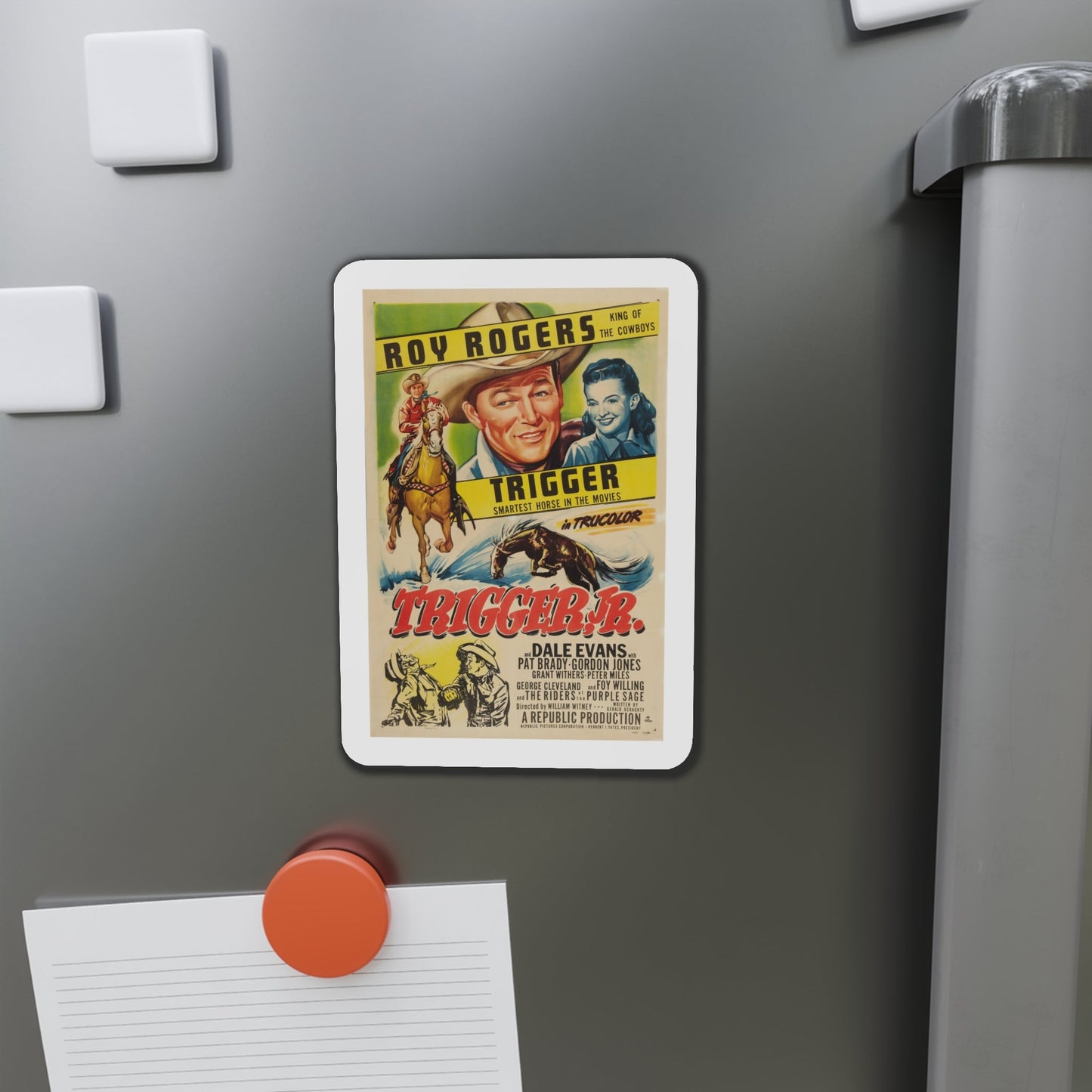 Trigger Jr 1950 Movie Poster Die-Cut Magnet-The Sticker Space