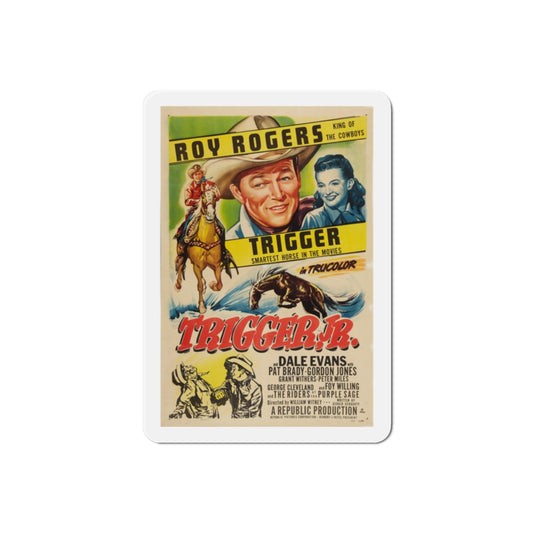 Trigger Jr 1950 Movie Poster Die-Cut Magnet-2 Inch-The Sticker Space