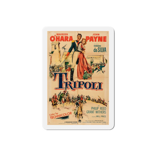 Tripoli 1950 Movie Poster Die-Cut Magnet-2 Inch-The Sticker Space
