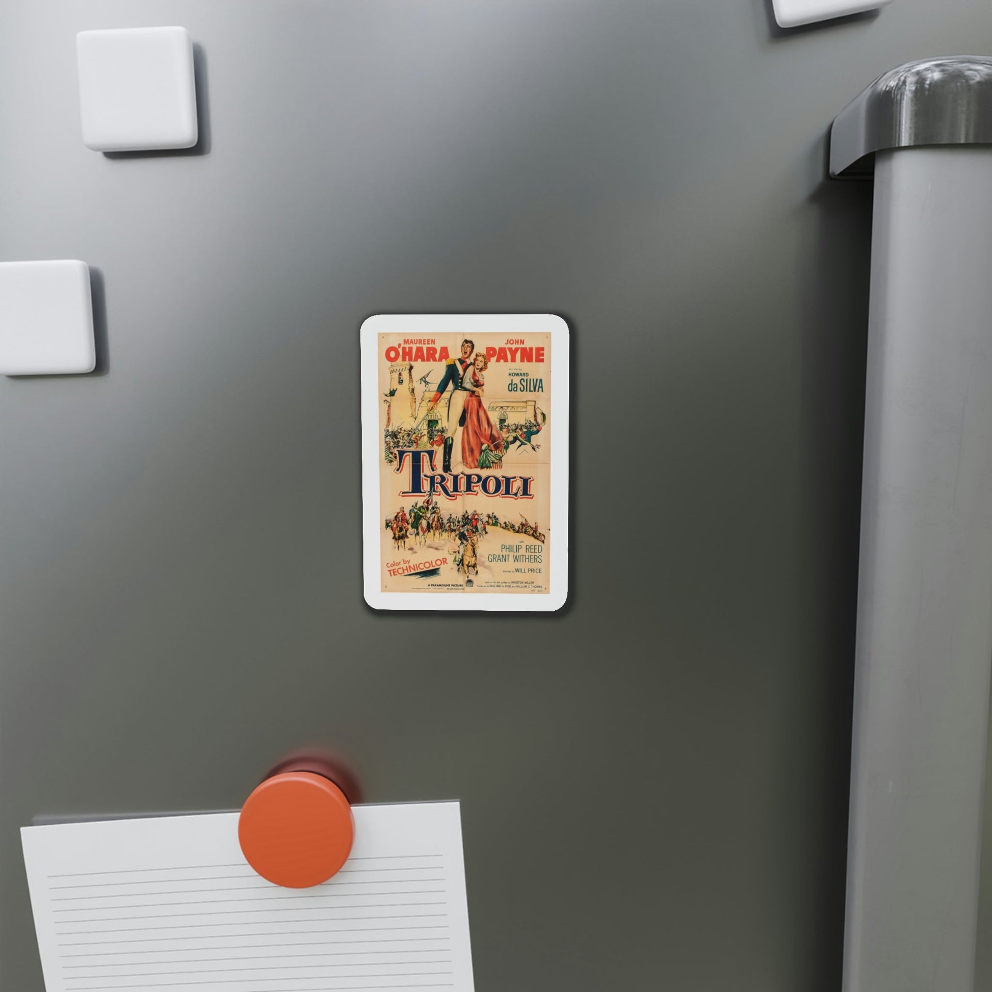 Tripoli 1950 Movie Poster Die-Cut Magnet-The Sticker Space