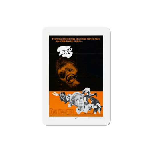 Trog 1970 Movie Poster Die-Cut Magnet-2" x 2"-The Sticker Space