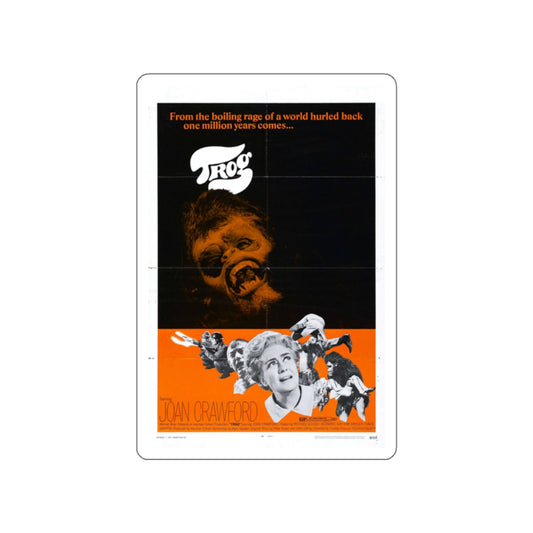 TROG 1970 Movie Poster STICKER Vinyl Die-Cut Decal-White-The Sticker Space