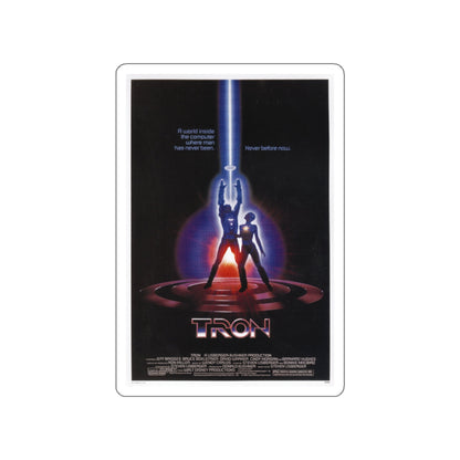 TRON 1982 Movie Poster STICKER Vinyl Die-Cut Decal-White-The Sticker Space
