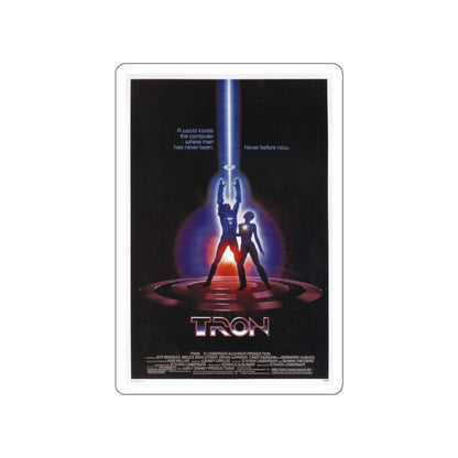 TRON 1982 Movie Poster STICKER Vinyl Die-Cut Decal-White-The Sticker Space