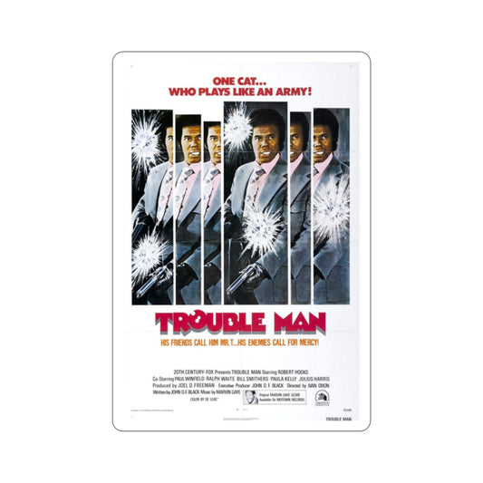 Trouble Man 1972 Movie Poster STICKER Vinyl Die-Cut Decal-2 Inch-The Sticker Space