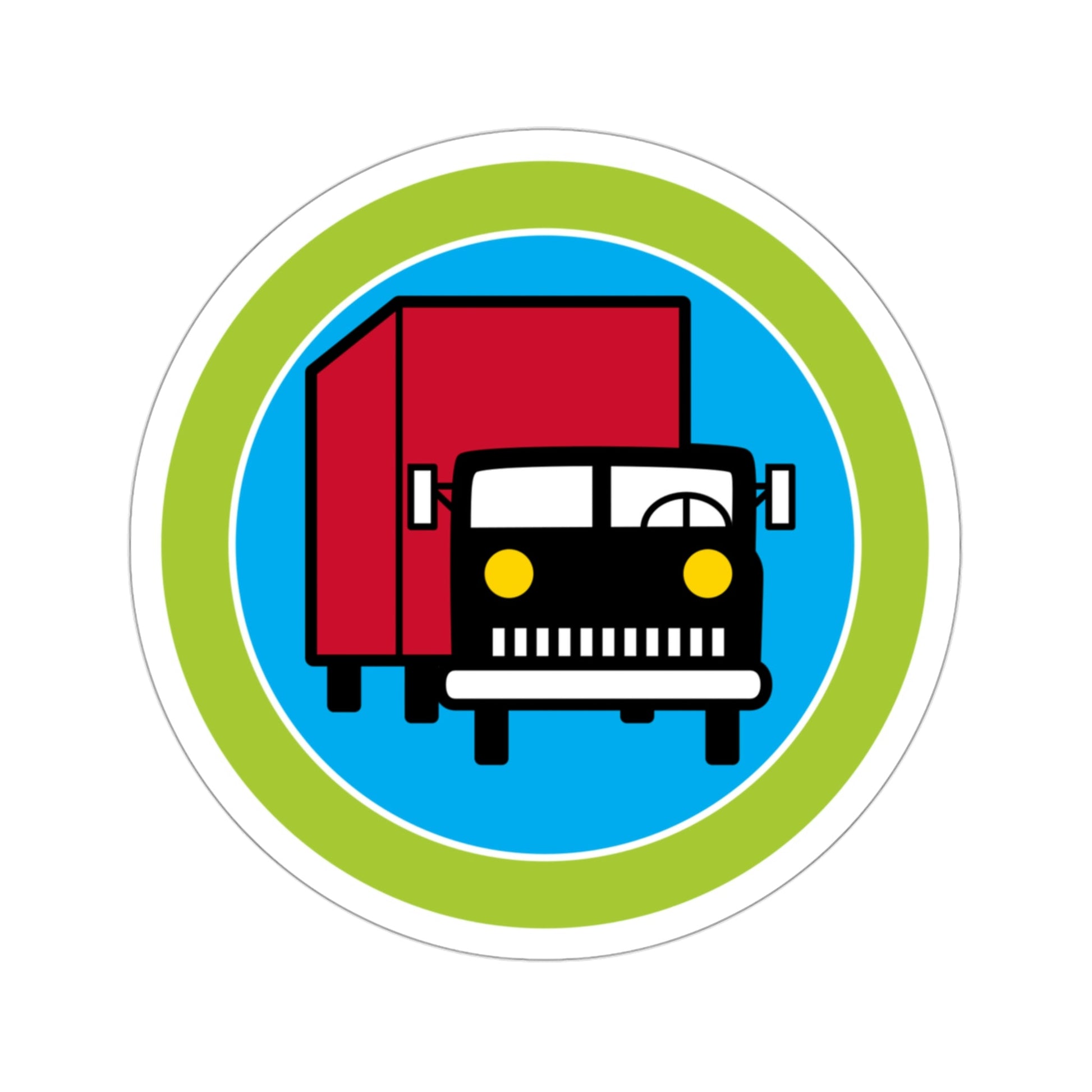 Truck Transportation (Boy Scouts Merit Badge) STICKER Vinyl Die-Cut Decal-3 Inch-The Sticker Space